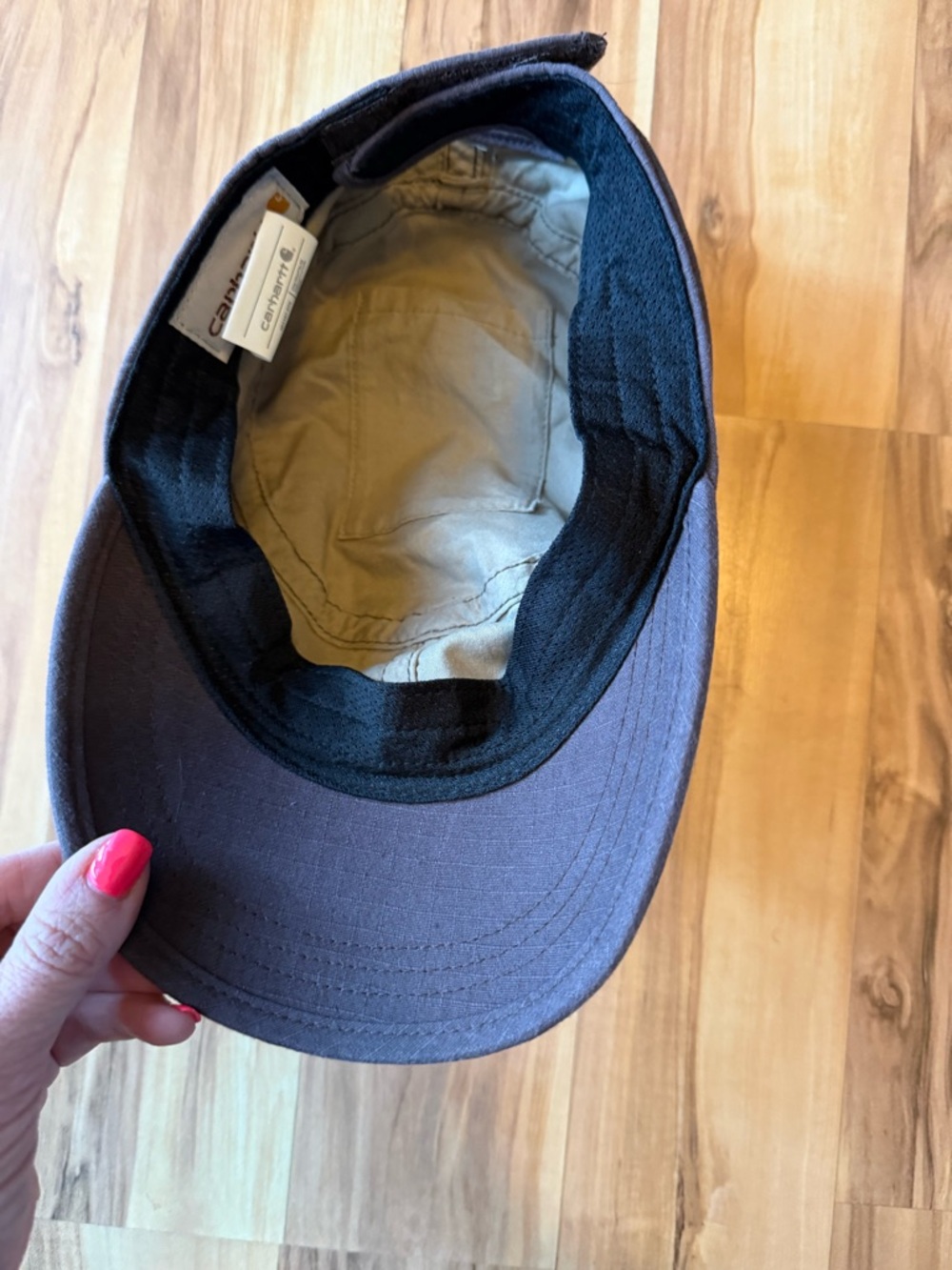 Carhartt Men's Grey Canvas Military Cap - Picture 5 of 6